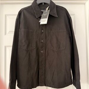 Kenneth Cole Black Denim Lab Shirt